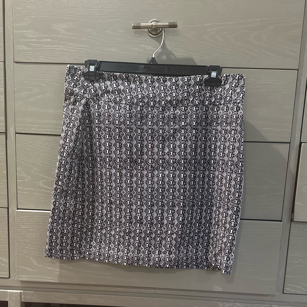 Lulu-B black and white Geometric skirt
